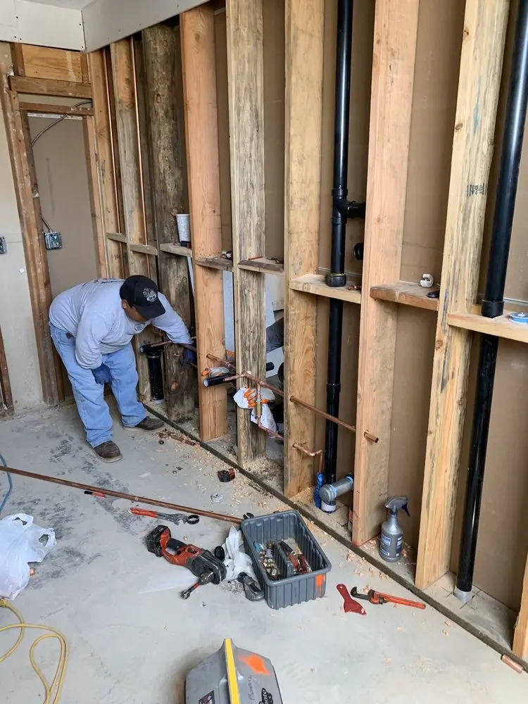 Commercial rough-in plumbing for Gas Line Repair in Ebbs Corner